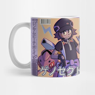 Vaporwave anime aesthetic bug steel mon Mug